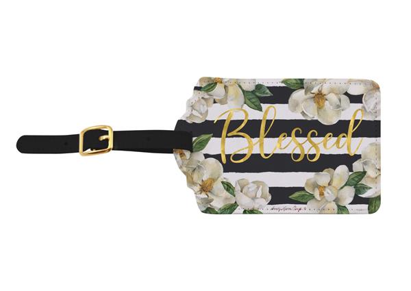Blessed Magnolia Luggage Tag Set