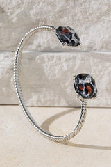 Faceted Glass Leopard Bracelet