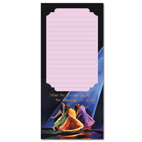Praises Go Up African American Magnetic Notepad