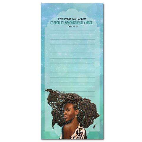Fearfully/Wonderfully Made Magnetic Notepad