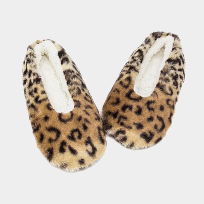 Leopard Puffy Indoor Slippers