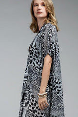 Animal Print Kimono