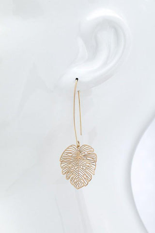 Monstera Leaf Earrings