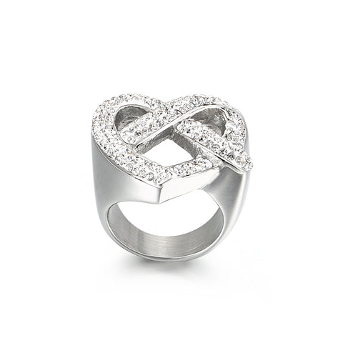 Stainless Steel Heart Ring