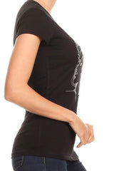 Neck Short Sleeve Plus Shirt