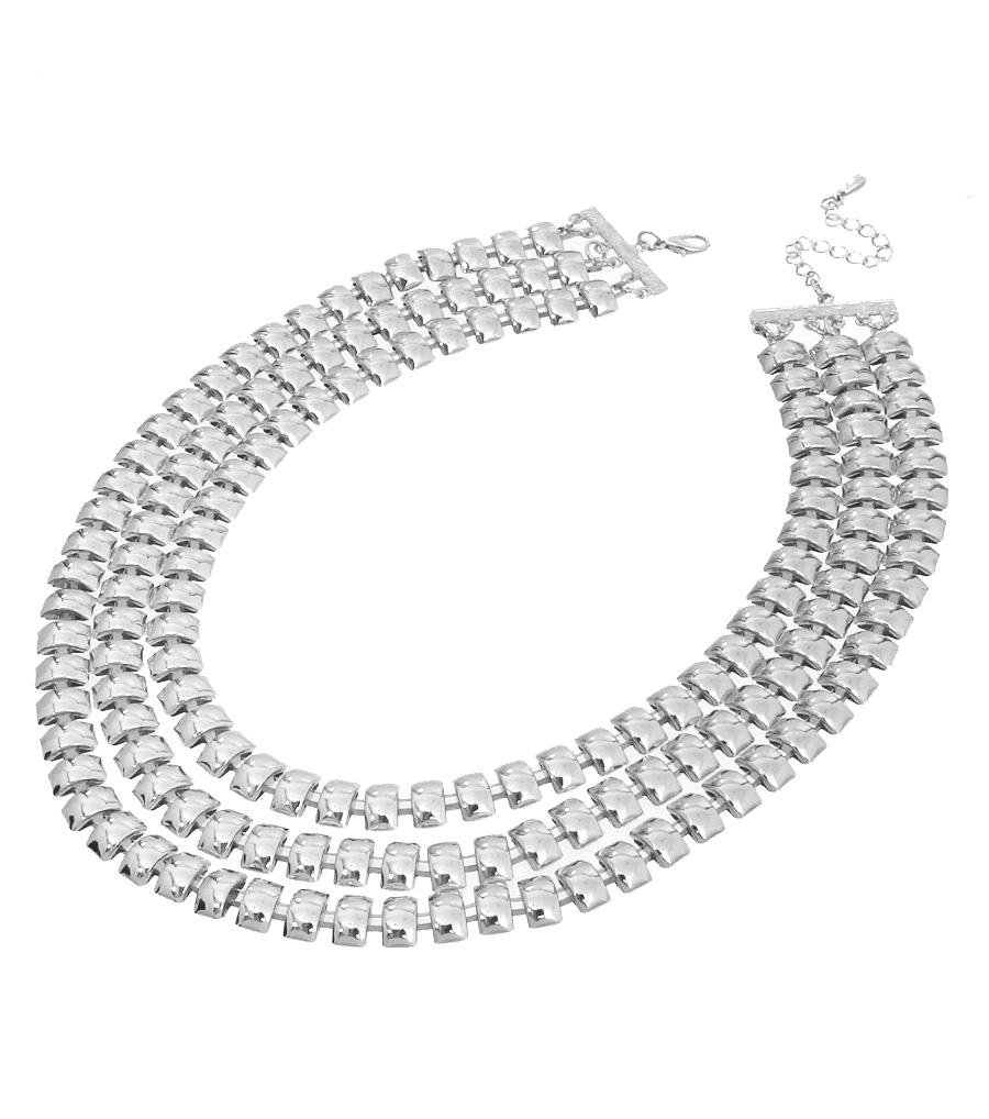 Three Layered Chain Necklace Set