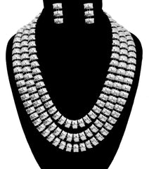 Three Layered Chain Necklace Set