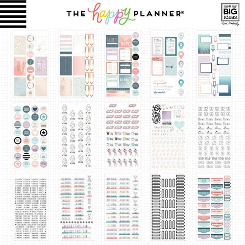Happy planner Value Pack Stickers - Wellness