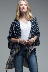 Paisley and Tassel Kimono