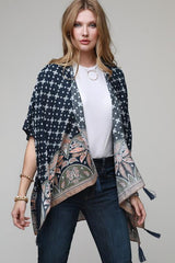 Paisley and Tassel Kimono