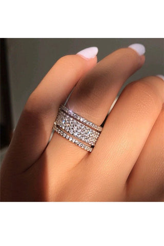 Rhinestone Alloy Rings