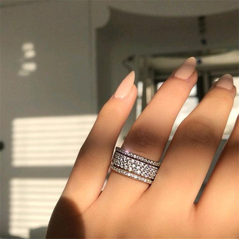 Rhinestone Alloy Rings
