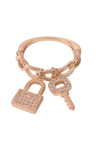 Zircon Lock & Key Rings