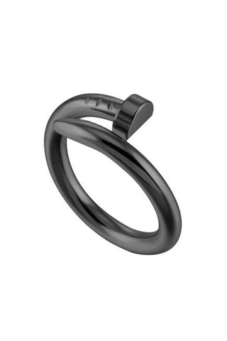 Semicircle Nail Stainless Steel Rings