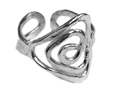 Silver Plated Spiral Ring