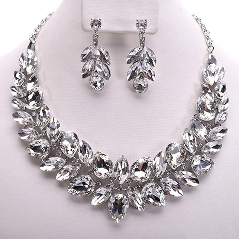 Rhinestone Necklace Set