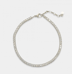 Princess Cut Cubic Zirconia Anklet