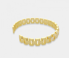 Charlyn Chain Link Rhinestone Cuff