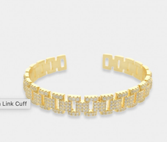Charlyn Chain Link Rhinestone Cuff