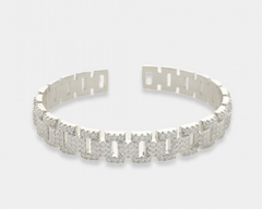 Charlyn Chain Link Rhinestone Cuff