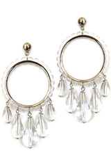 Clear Ball Statement Post Earrings