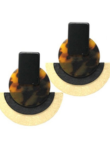 Fashion Celluloid Drop Post Earrings