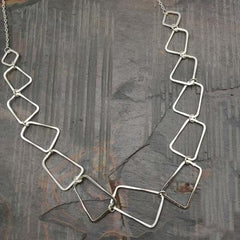 Silver Plated Bib Necklace