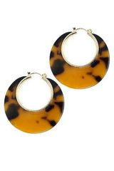 Celluloid Fashion Hoop Earrings