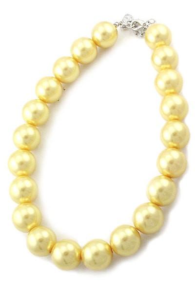 Pearl Necklace Set with 1 inch Ear Drop Pearl Hook Earrings