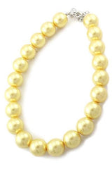 Pearl Necklace Set with 1 inch Ear Drop Pearl Hook Earrings