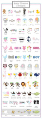 Personalized Notebook Baby Shower Favors - pack of 24