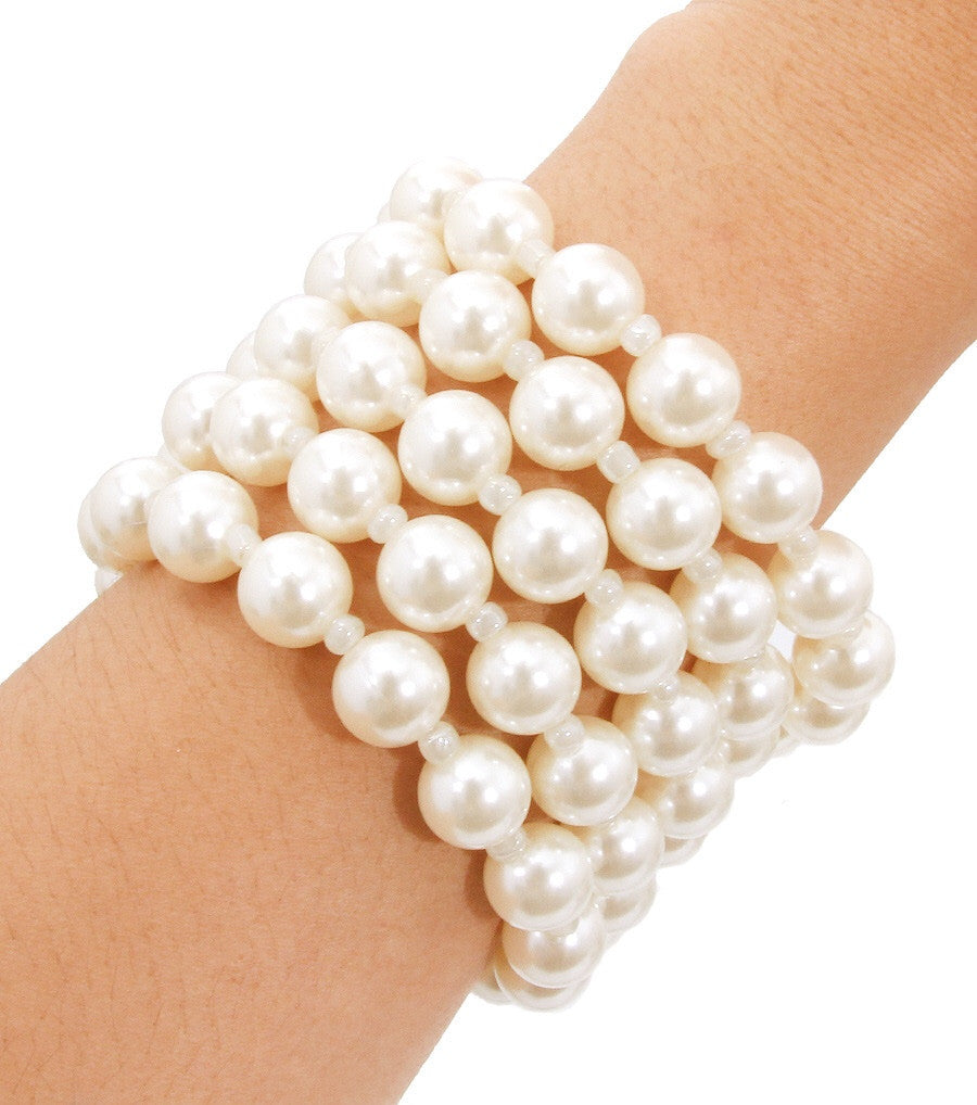 Stretchy Pearl Layers Bracelets