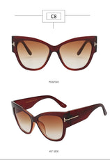 Cat Eye Sunglasses with Gradient Lens