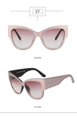 Cat Eye Sunglasses with Gradient Lens