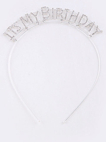 It's My Birthday Crystal Headband