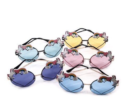 Unicorn and Heart Sunglasses