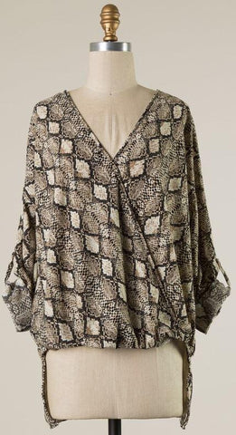 Snakeskin Blouse