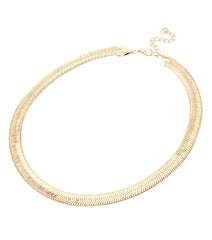 Gold Herringbone Necklace
