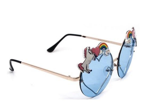 Unicorn and Heart Sunglasses