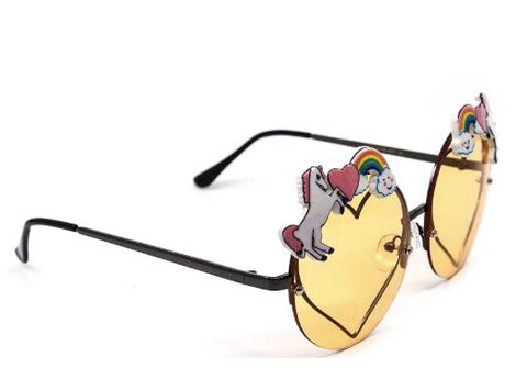 Unicorn and Heart Sunglasses