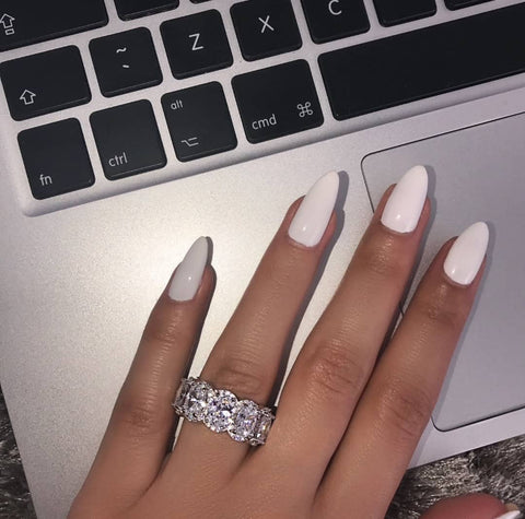 Sterling Silver Rhinestone Eternity Ring
