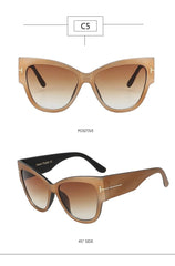 Cat Eye Sunglasses with Gradient Lens