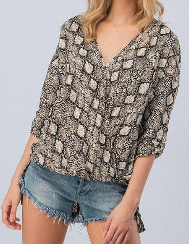 Snakeskin Blouse