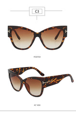 Cat Eye Sunglasses with Gradient Lens