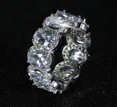 Sterling Silver Fashion Band Ring Size 9