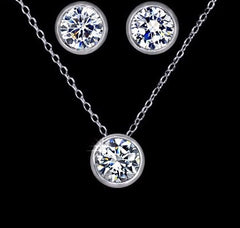 Amelia Silver Necklace Set