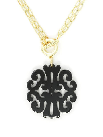 Statement Scroll Pendant Necklace