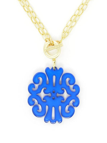 Statement Scroll Pendant Necklace