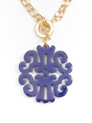 Statement Scroll Pendant Necklace