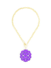Statement Scroll Pendant Necklace